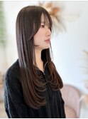 顔周りレイヤー×上品ストレート