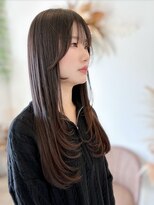 メゾンルヴェール 岐阜穂積(Maison LeVert)&nbsp;顔周りレイヤー×上品ストレート