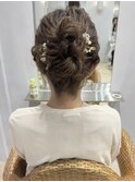 〈Tierra毛利仁美〉お呼ばれふわふわシニヨン