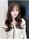 韓国巻きレイヤーへアセミロング_F21427