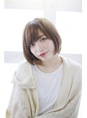 丸いフォルムとツヤ感ショートボブ◎30代40代50代60代