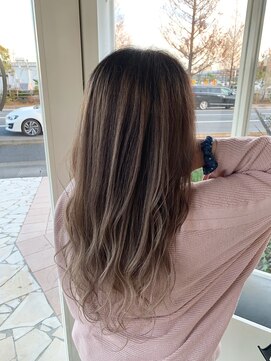 アース 石巻店(HAIR&MAKE EARTH) エアータッチバレイヤージュカラー