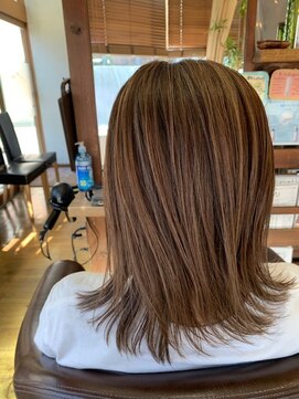 ビューティーショップ ニコ(Beauty shop nicco) 外はねボブ　ハイライト