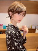 大人可愛い/小顔ショート/似合わせ/小顔ヘア