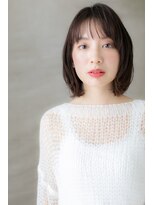 カバーヘア イヴ 戸頭店(COVER HAIR EVE)&nbsp;大人かわいい暗髪シースルーバング大人ボブ306Z戸頭20代30代40代