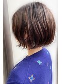 《knit銀座》大人可愛い20代30代40代ショートボブ丸み前下がり