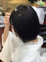 お姫様風浴衣＆ヘアアレンジ