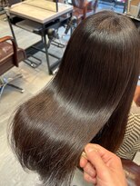 アディクト 東陽町西口(addict)&nbsp;潤い髪質改善カラー＿ダークブラウン＿セミロング［東陽町］