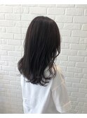 大島☆シースルーバンク×チャコールグレー×アッシュブラック