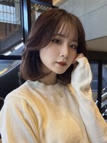 クイーン バイ ノイズ 西院(QUEEN by noism)&nbsp;バレイヤージュ ミディアムボブ