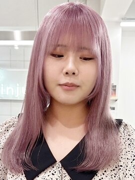 ウィコ 新宿(WICO) ペールピンク[新宿駅グレーベージュ/レイヤーロング/黒髪]