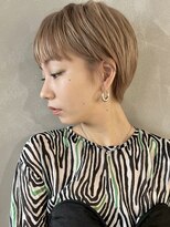 パーク(PARK)&nbsp;【PARK】ミルクティーベージュ×マッシュショート