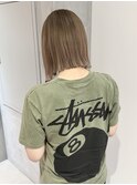 【YOKE】オリーブアッシュカーキベージュセピアべージュボブ