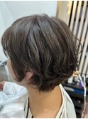 ハイライト/シルバーグレーカラー/白髪ぼかし