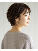 ショートカット/髪質改善カラー/マロンベージュ
