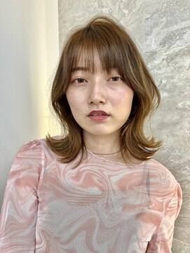 ロンドソレイユ 池袋(Lond soleil) メルティカラー似合わせカットウェーブミディアム髪質改善韓国