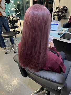アグ ヘアー アイラ静岡店(Agu hair aila) 《Agu hair 出雲式》艶髪ハイトーンカシスピンク