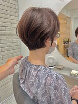 メモリーズ 表参道(Memories)&nbsp;白髪ぼかし/ひし形/癖毛/大人ショートボブ/60代50代40代