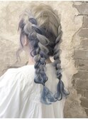magiyhair/下北沢/西部笑/ハイトーン×ブルーねじねじ