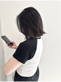 YOKE 切りっぱなしボブレイヤーボブ外ハネアッシュグレージュ