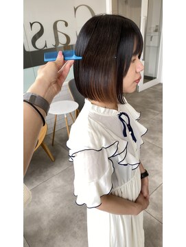 カシェ キョウマチ(cashe’e) - 梅雨前の縮毛矯正 -