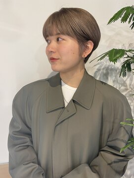 フェンヘアーアイス 中目黒(Fen.hair ici) ケアブリーチ×透明感ミルクティー◎20代30代小顔ショート