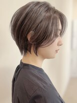 セイドット リー(Say. Ree)&nbsp;Say.丸みショートレイヤーシルキーベージュミルクティーベージュ