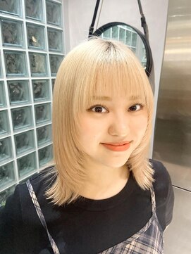 インク バイ アルテフィーチェ 甲子園口(ink by artefice) 顔周りレイヤーカット