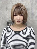 ラック 本厚木店(LUCK)&nbsp;ボブ×ベージュアンブレラカラー