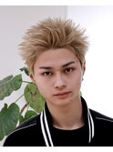 ブロンドスパイキーショート