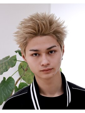 ネイビー 表参道(NAVY) ブロンドスパイキーショート