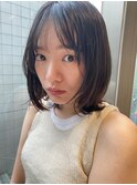 2wayバング／簡単スタイリング顔まわりレイヤーボブ