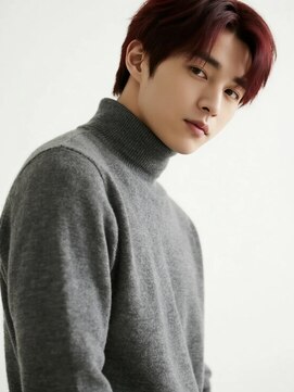 エイチ メンズ(H) オールバックアップバングスパイラルパーマ短髪ラウンドマッシュ