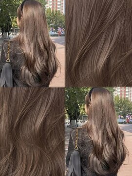 アマトウキョウスマートサロン(AMA TOKYO×Smart Salon) ヘーゼルベージュ　ブリーチなし　レイヤーカット　海外風