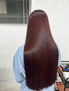 セイル(Sail) 暗めカラー艶香るバーガンディロング