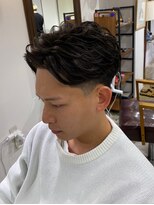 メゾンフォーメン 心斎橋店(Maison for men)&nbsp;ビジネススタイル　ニュアンスラルフカール　テーパーフェード