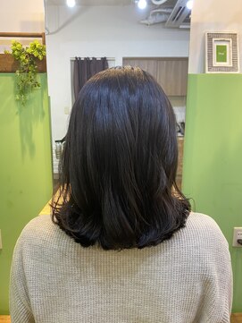 エシカル(ethical) レイヤー低め、コテ巻き風パーマ