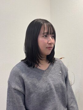 エフ ヘアーアンドリラクゼーション(F. hair & relaxation) オリーブグレー　layer bob