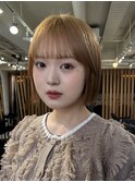 ◎切りっぱなしボブタッセルボブ顔まわりレイヤーボブミニボブ