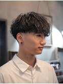 ブルーアッシュ×テーパーフェード