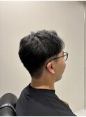 ツーブロックショート