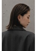 肩下切りっぱなしボブ/大人女性/OLさん/学生さん/20代/30代/40代
