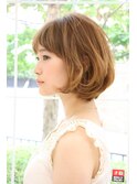 【30代40代50代】 丸みをいかしたナチュラルボブ