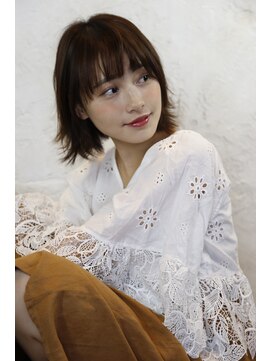 ヌーム 塚本店(NOOM) 毛先はねボブ