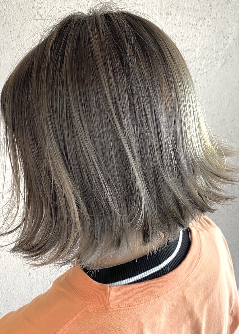 ヘアカラー 大人気エアータッチヘアカラー】シルバーバイオレット