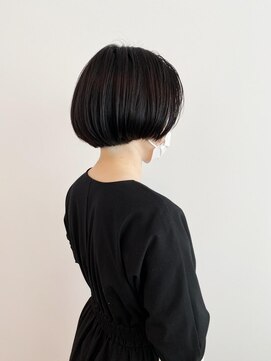 トップヘアーヒルズ 安城(TOP HAIR HILLS) 大人ミニボブ/ニュアンスカラー/アッシュブラック