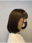 インナーカラーでオトナボブ