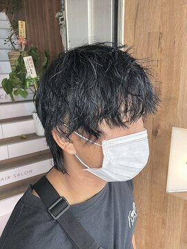 アヴァンス 天王寺店(AVANCE.) ブルーブラック×マッシュウルフ