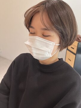 アーティクル(Article) 【Article二子玉川】ミルクティブラウンのバングカラー