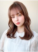 大人可愛い/ビタミンカラー/メルティカラー/うぶバング/韓国ヘア
